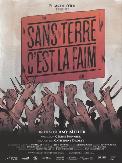 Sans terre, c’est la faim poster